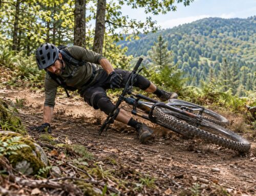 APRENDER A CAER DE LA BICICLETA